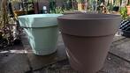 Grote plantenpotten (80, 60, 72cm) en 3 Elho bloempotten, Tuin en Terras, Bloembakken en Plantenbakken, Ophalen, Kunststof, Gebruikt