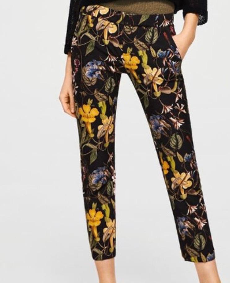 Mango gebloemde broek maat 36 zgan, Mango, Ophalen of Verzenden, Zo goed als nieuw, Maat 36 (S)