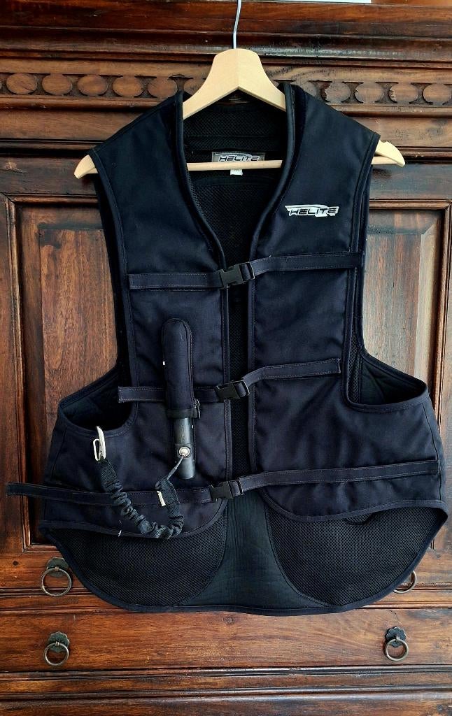 Helite Airbag Vest – Maat M, Dieren en Toebehoren, Overige soorten, Kinderen, Ophalen of Verzenden, Zo goed als nieuw