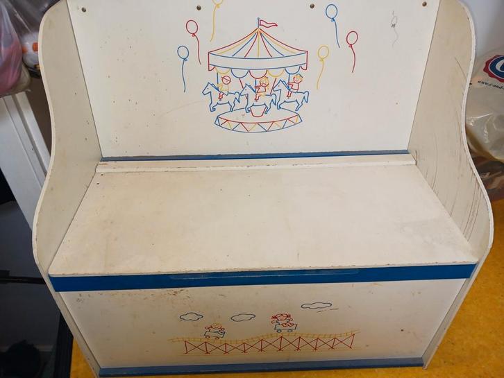 Speelgoed opbergbankje, Kinderen en Baby's, Speelgoed | Overig, Jongen of Meisje, Ophalen