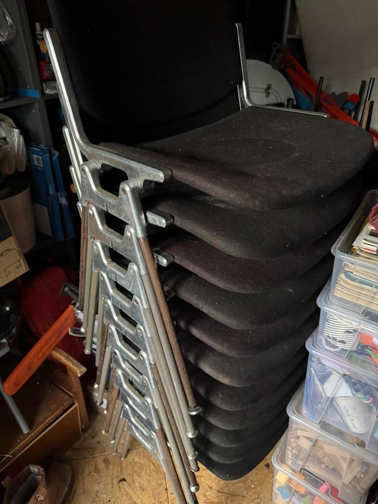11x Castelli DSC 106 Vintage Design Stoel opknappers, Huis en Inrichting, Stoelen, Ophalen, Gebruikt, Zwart, Design