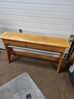 kerkbankje jaren 1930 met knielkussen schap, Ophalen of Verzenden