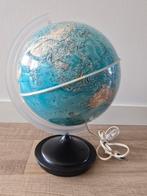 Vintage EERSTE NEDERLANDSCHE GLOBE INDUSTRIE met verlichting, Ophalen of Verzenden