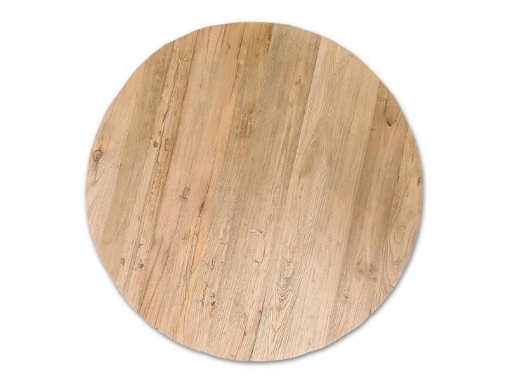 Eettafel ROND | Elmwood | Tafelbladen met karakter, Niet ingevuld, 150 tot 200 cm, Nieuw, Ophalen of Verzenden
