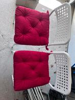 IKEA stoelen met rode kussens, Ophalen, Kunststof, Gebruikt, Twee