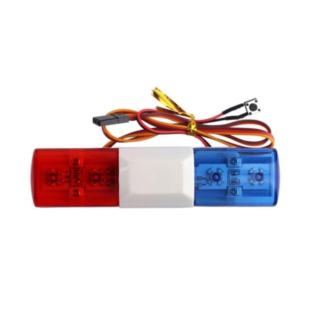 INJORA LED Politie Flitslicht Alarmlicht Voor 1/10 1/8 RC Au, Hobby en Vrije tijd, Modelbouw | Radiografisch | Auto's, Nieuw, Onderdeel