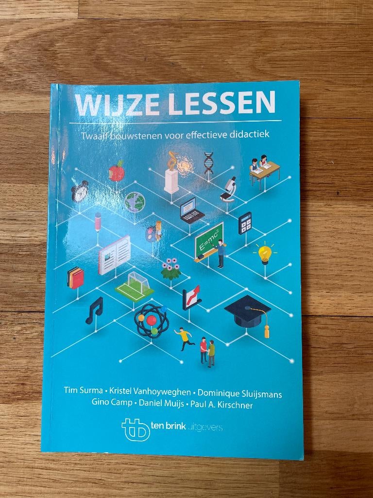 Wijze lessen (twaalf bouwstenen voor effectieve didactiek), Ten Brink Uitgevers, Zo goed als nieuw, Alpha, HBO