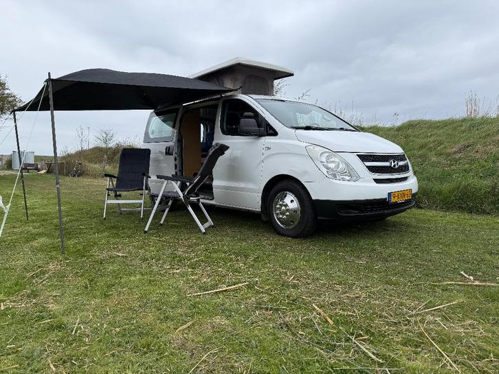 Camperbus: Hyundai H300 - Vakantieklaar in perfecte staat, Caravans en Kamperen, Campers, Particulier, tot en met 2, Buscamper of Camperbus