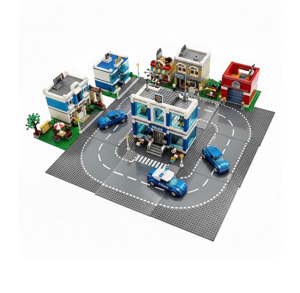 9x Lego bouw & wegplaten - 25x25cm - Nieuw, City, Lego, Nieuw, Ophalen of Verzenden