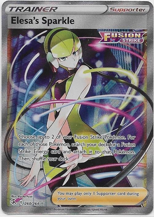 Fusion Strike,  Elesa's Sparkle [full-art] 260/264, Hobby en Vrije tijd, Verzamelkaartspellen | Pokémon, Verzenden, Nieuw, Losse kaart