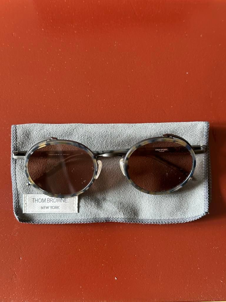 Thom Browne New York ronde zonnebril, Overige merken, Gebruikt, Zonnebril, Zwart