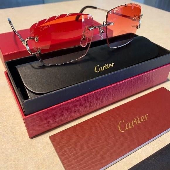 Glazen Cartier diamond cut bril, Ophalen of Verzenden, Nieuw, Overige merken