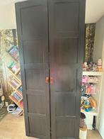 IKEA Hoge Hang Kast Bruin 2 Deurs, Huis en Inrichting, Kasten | Kledingkasten, Gebruikt, 200 cm of meer, Met deur(en), Overige houtsoorten