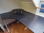 IKEA hoekbureau, zwart, in hoogte verstelbaar, Ophalen of Verzenden, In hoogte verstelbaar, Gebruikt, Bureau
