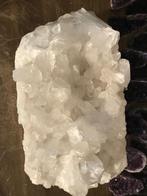 Prachtig groot Bergkristal cluster (36) grote heldere punten, Ophalen of Verzenden, Mineraal
