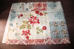 Coupon quilt 100% katoen stof - wit rood blauw bloem #3987, Beige, Nieuw, Ophalen of Verzenden, 30 tot 120 cm