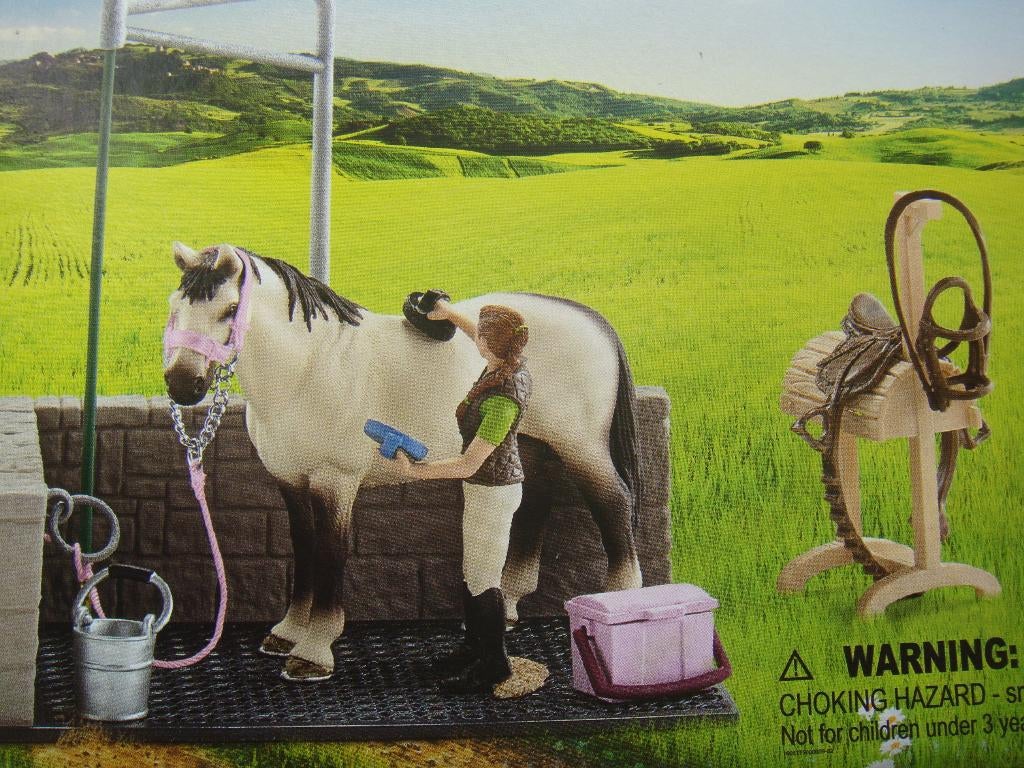 Schleich 42104 Wasplaats voor paarden, Ophalen of Verzenden, Zo goed als nieuw