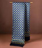 Blauw gouden patroon zijde heren sjaal (kravat sjieke das), Verzenden, Nieuw, Overige maten, Sjaal