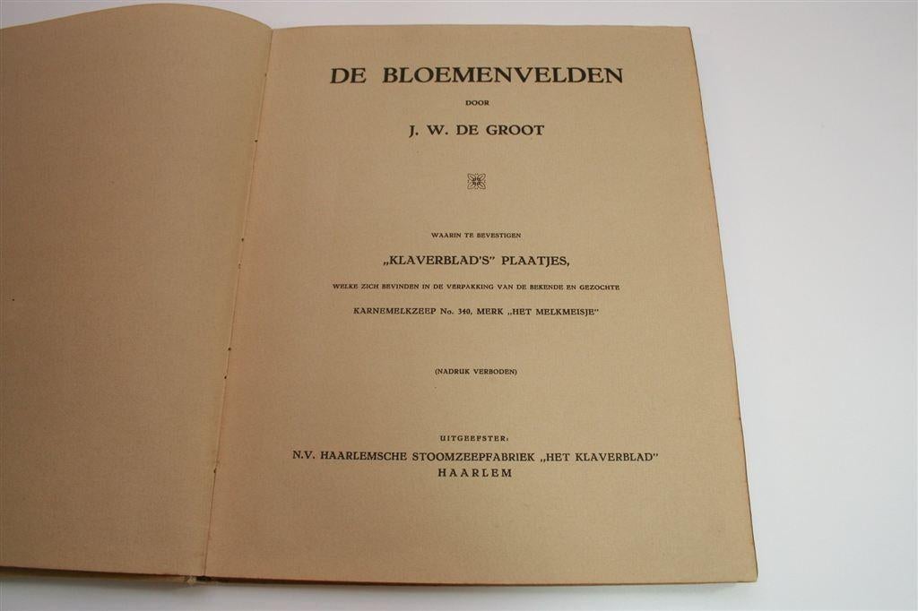 Klaverblad Album De Bloemenvelden [1918] — Compleet, Ophalen of Verzenden, Gelezen