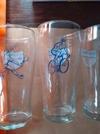 Heineken Glazen met Sportafbeeldingen (Buckler), Ophalen of Verzenden, Gebruikt, Glas of Glazen, Heineken