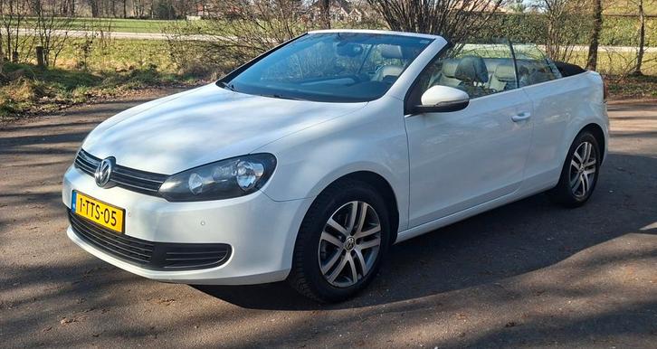 Volkswagen Golf 1.6 TDI 77KW BMT Cabrio 2012 Wit, Auto's, Volkswagen, Particulier, Golf, ABS, Airbags, Airconditioning, Android Auto