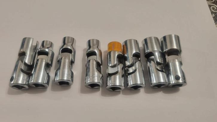 Snap-On Set van 8 doppen met kruiskoppeling, Doe-het-zelf en Verbouw, Gereedschap | Handgereedschap, Ophalen of Verzenden