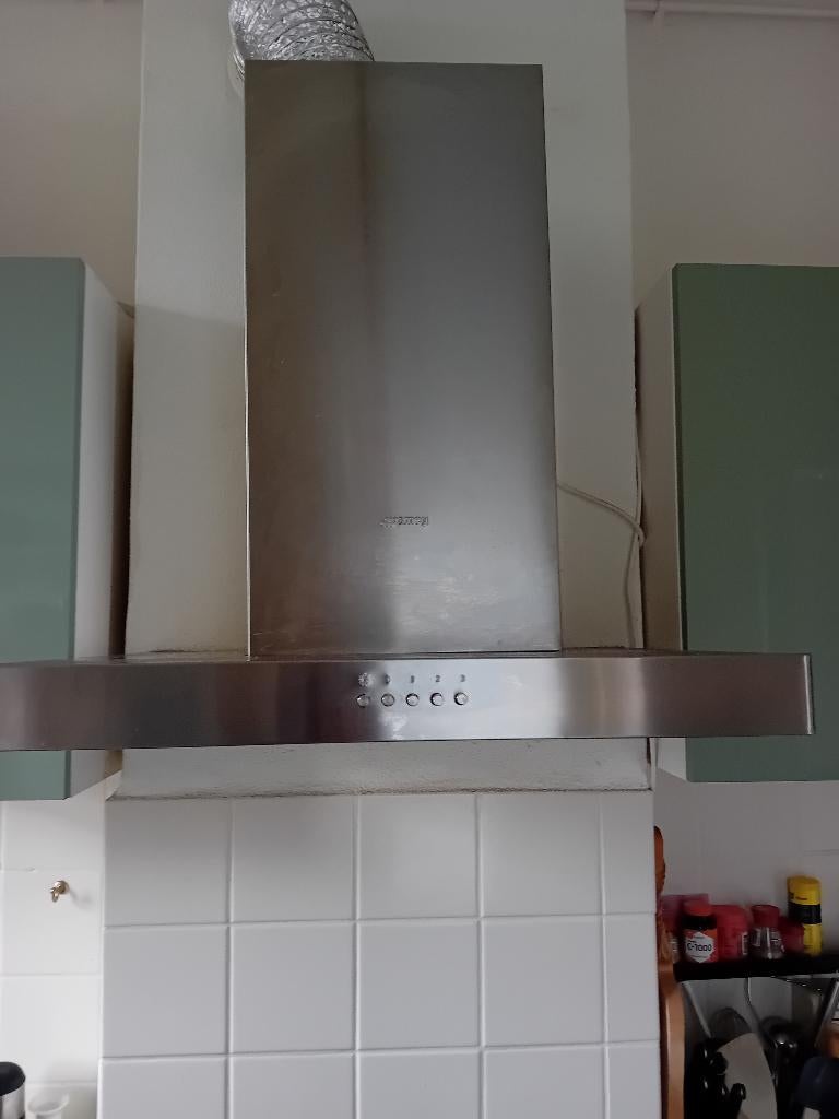 Smeg RVS Afzuigkap, Ophalen, Gebruikt, Wandschouwkap, 600 tot 800 m³ per uur