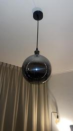 Moderne hanglamp met glazen kap, Ophalen, Zo goed als nieuw, Glas, Minder dan 50 cm