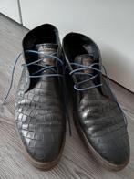 Floris van Bommel herenschoenen maat 8,5, Ophalen, Zwart, Floris van Bommel, Gedragen