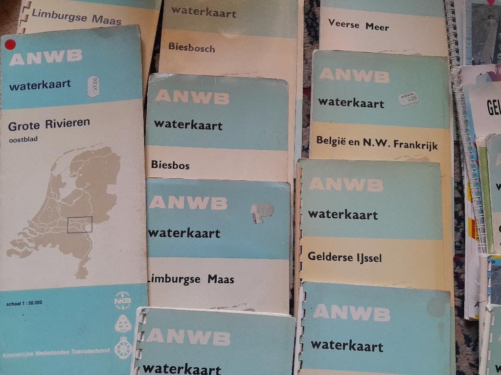 Waterkaarten vaarkaarten 18 stuks, Verzenden, Gebruikt, Overige typen