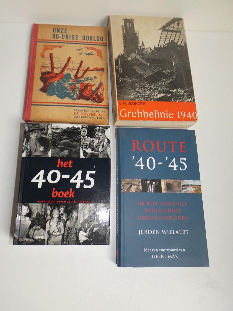 Te koop 4 x boek over de Tweede Wereldoorlog, Ophalen of Verzenden, Algemeen, Meerdere auteurs, Tweede Wereldoorlog