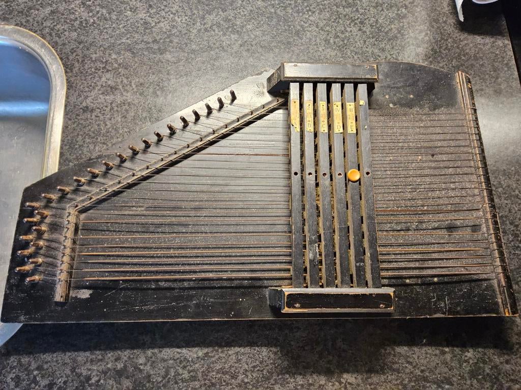Antieke auto harp, Ophalen of Verzenden