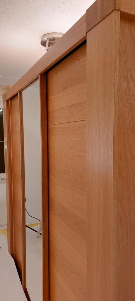 Kersenhouten slaapkamer met Auping onderstellen, Huis en Inrichting, Slaapkamer | Bedden, Ophalen