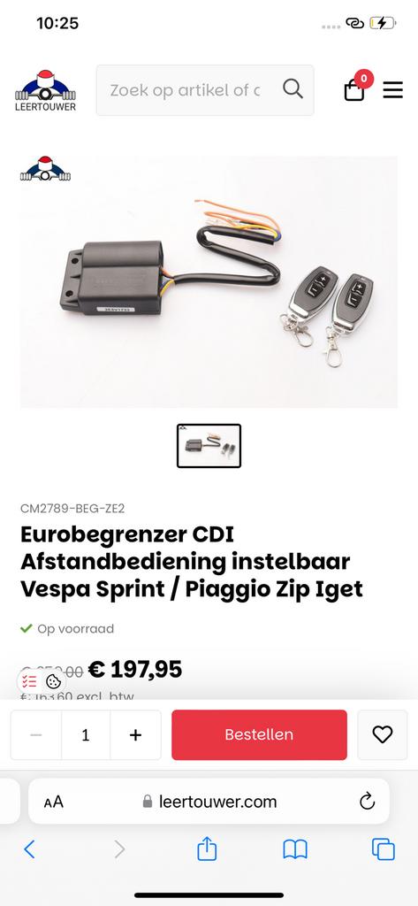 Begrenzer 4t3v, Fietsen en Brommers, Brommeronderdelen | Scooters, Ophalen of Verzenden