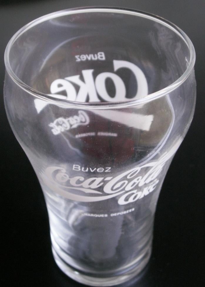 Oud Frans Coca Cola Contour glas Buvez Coca-Cola Coke, Verzamelen, Glas en Borrelglaasjes, Ophalen of Verzenden, Nieuw, Bierglas