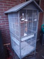 Vogelkooi op.wielen, Dieren en Toebehoren, Vogels | Hokken en Kooien, Ophalen, Gebruikt, Metaal, Vogelkooi