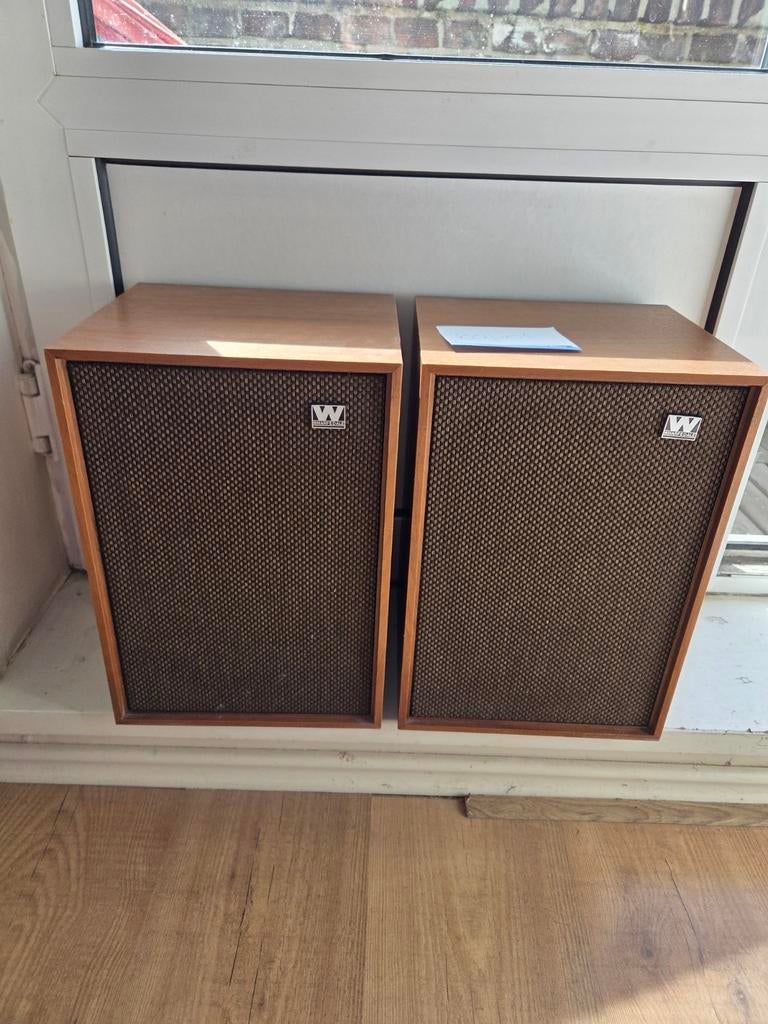 Wharfedale Speakers - Denton 2 (1 kapot), Gebruikt, Minder dan 60 watt, Front, Rear of Stereo speakers, Ophalen