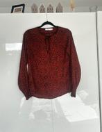 Costes roestkleurige blouse met panterprint - Maat S, Ophalen of Verzenden, Zo goed als nieuw, Maat 36 (S), Oranje