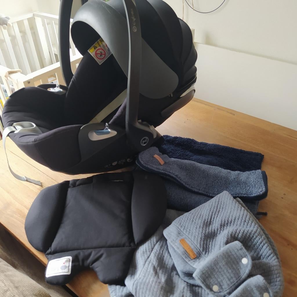 Cybex Maxi-Cosi met Little Dutch hoes en Jollein voetenzak, Kinderen en Baby's, Autostoeltjes, Autogordel, Ophalen of Verzenden