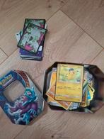 Pokémon kaarten in blik, perfecte staat, Ophalen of Verzenden