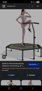Fitness trampoline 110 cm zgan 2 keer gebruikt koopje, Ophalen