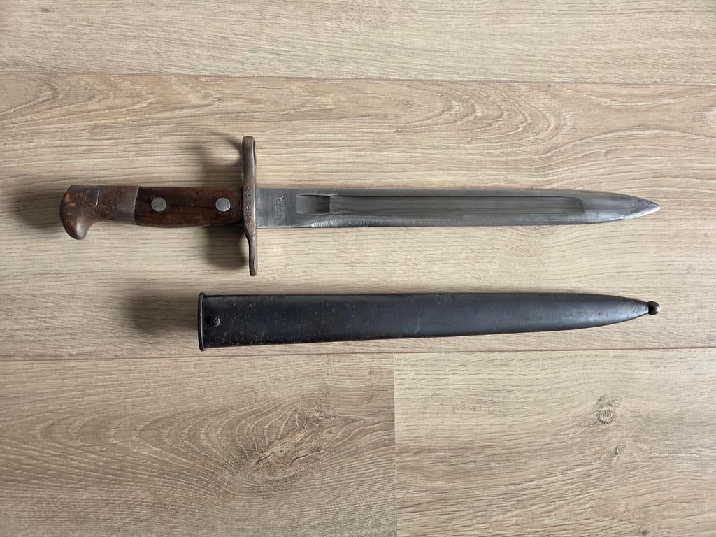 Barjonet M1918 Zwitserland - Waffenfabrik Neuhausen, Verzamelen, Militaria | Algemeen, Landmacht, Mes of Dolk, Overige gebieden