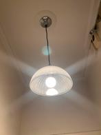 Set vintage glazen lampen, 4 hanglampen,muurlamp jaren 60/70, Huis en Inrichting, Lampen | Plafondlampen, Ophalen, Gebruikt, Glas