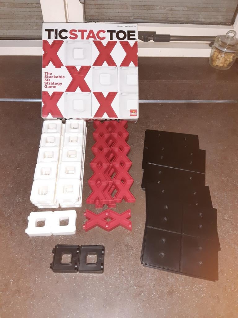 Ticstactoe 3D boter kaas eieten stapelen, Ophalen of Verzenden, Zo goed als nieuw