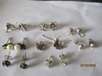 zilver oorstekkers 8 paar ook leuk voor kinderen., Ophalen of Verzenden, Zilver