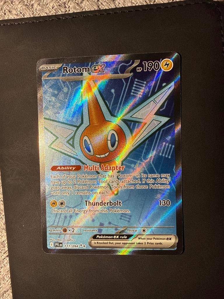 Rotom EX Pokémon kaart 111/094, Ophalen of Verzenden, Zo goed als nieuw, Losse kaart, Foil