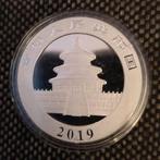 Chinese Panda zilveren munt 30 gram zilver 10 Yuan uit 2019, Ophalen of Verzenden