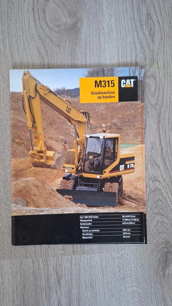 Caterpillar M315 graafmachine folder, Boeken, Ophalen of Verzenden, Gelezen
