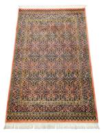 Vintage Persian wool carpet floral Natanz orange 115x175cm, 100 tot 150 cm, Perzisch, Vintage, Klassiek, Onbekend, Zo goed als nieuw