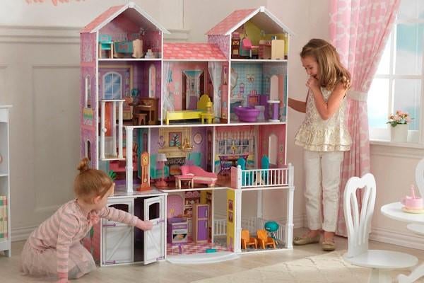 Houten barbiehuis Kidcraft Country Estate, Kinderen en Baby's, Speelgoed | Poppenhuizen, Ophalen, Zo goed als nieuw, Poppenhuis